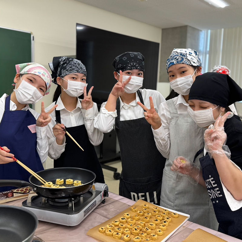 幼児のおやつ作り実習（衛生士科）