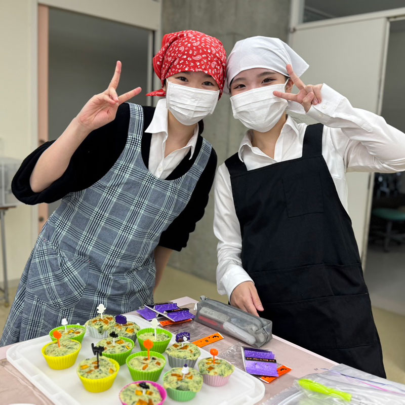 幼児のおやつ作り実習（衛生士科）